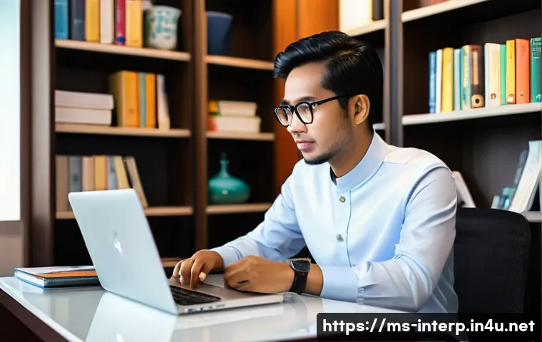 국제통역사 연봉 - **Prompt:** A vibrant, split-panel image contrasting two Malaysian translators. On the left, an in-h...