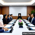 국제통역사로서의 성공적인 커리어 개발 - A professional international interpreter working at a high-level diplomatic conference in Kuala Lump...